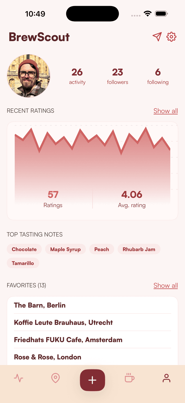 BrewScout app map view