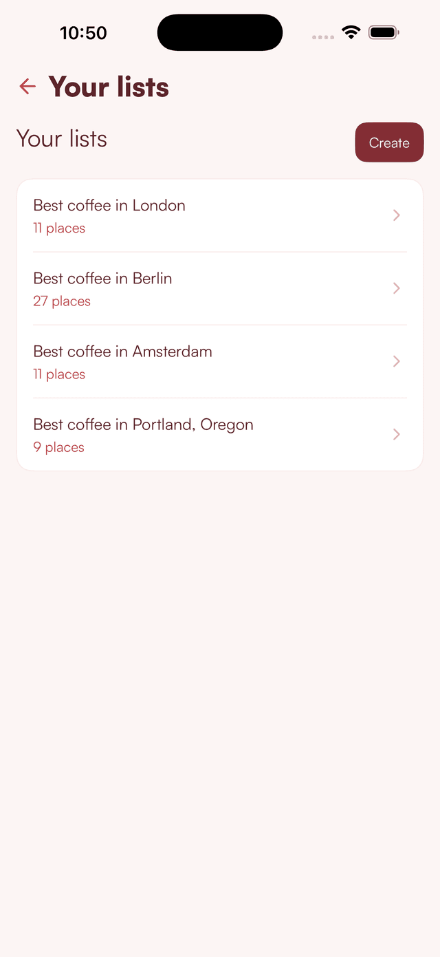 BrewScout app discovery screen